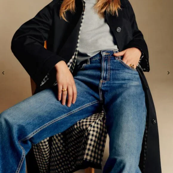 Sezane Clyde Coat Black - Size 10 - Picture 3 of 9